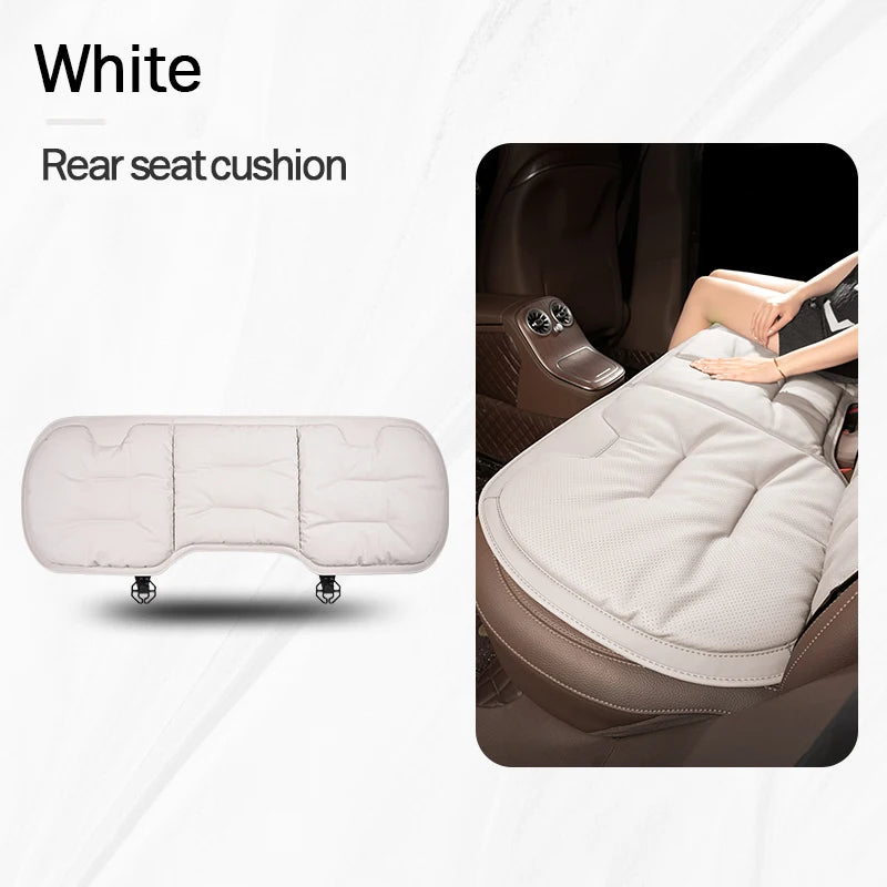 Universal Leather Car Seat Cushion Cover – Four-Season Non-Slip Protective Pad