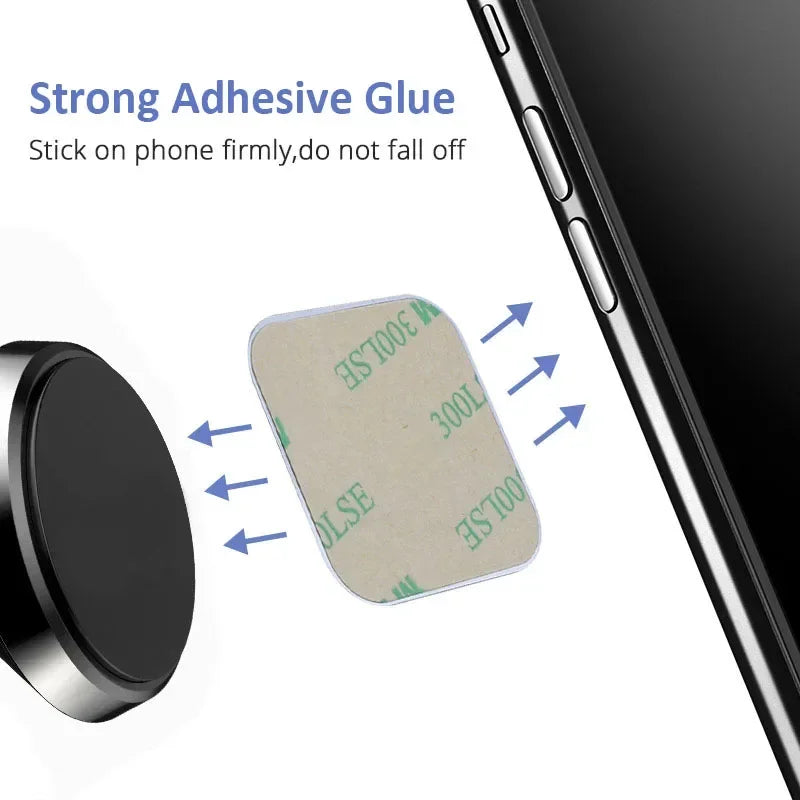 Universal Metal Plate for MagSafe & Magnetic Car Mount – Slim Phone Holder Sticker