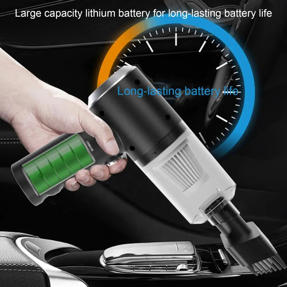 Wireless Car Vacuum Cleaner – Portable 120W Rechargeable Handheld Dust Collector