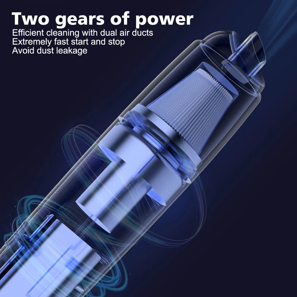 🚗 Mini Portable Car Vacuum – High Power Dual-Use