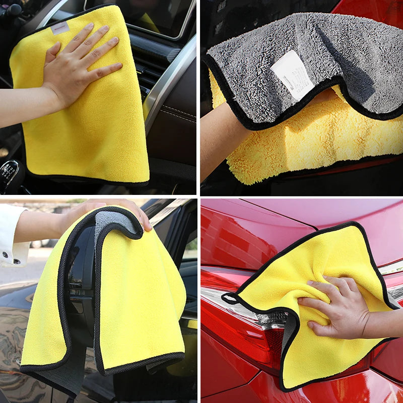 🚗 SEAMETAL Microfiber Car Wash Towel – Ultra Soft 400GSM