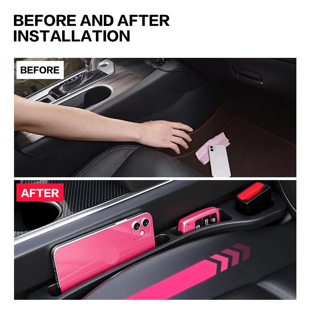 🚘 2PCS Universal Car Seat Gap Filler Strip
