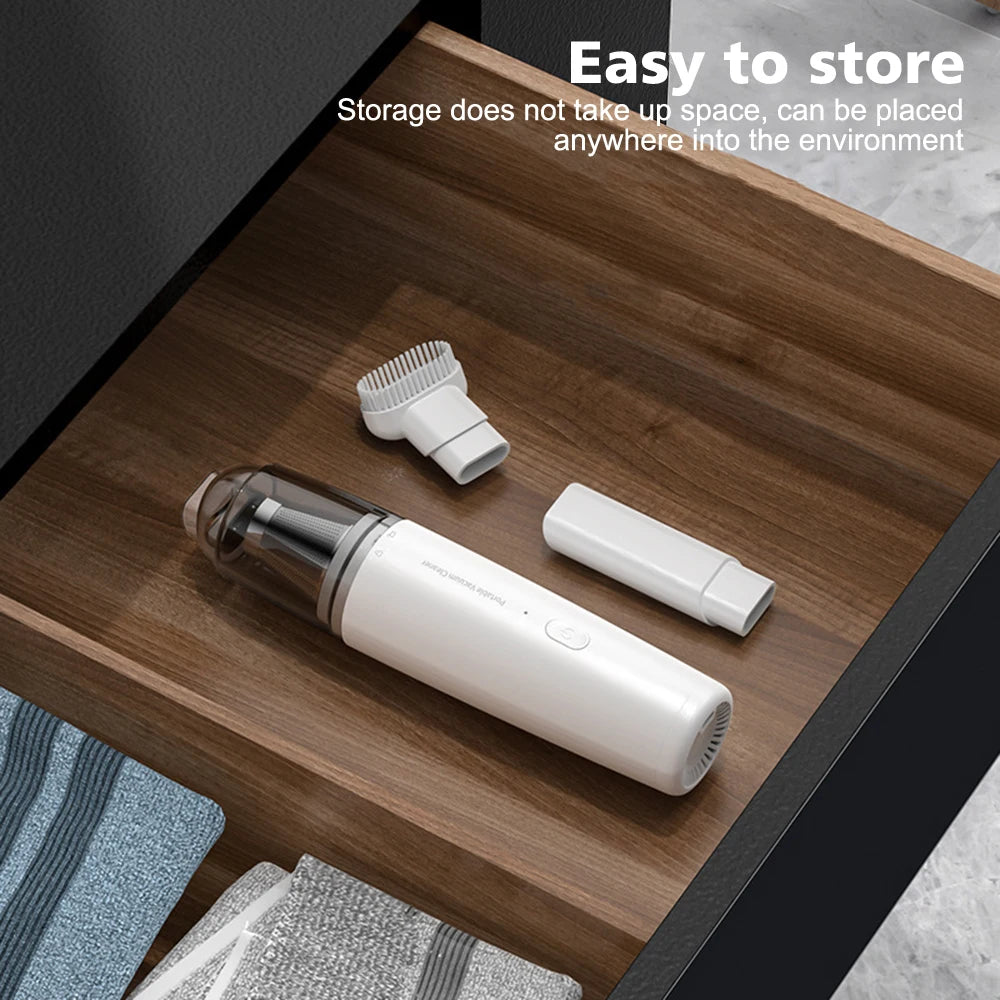 🚗 Mini Portable Car Vacuum – High Power Dual-Use