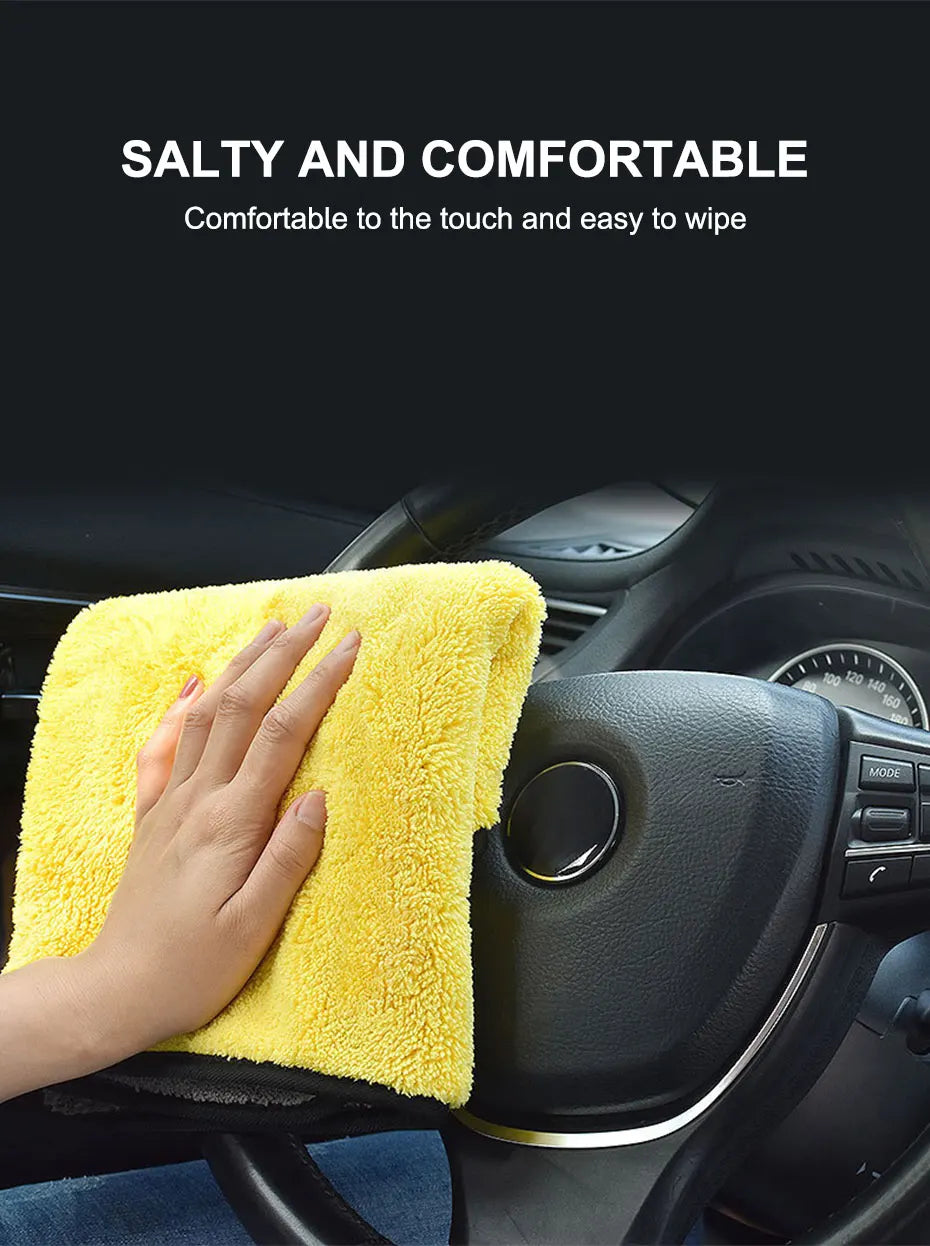 🚗 SEAMETAL Microfiber Car Wash Towel – Ultra Soft 400GSM