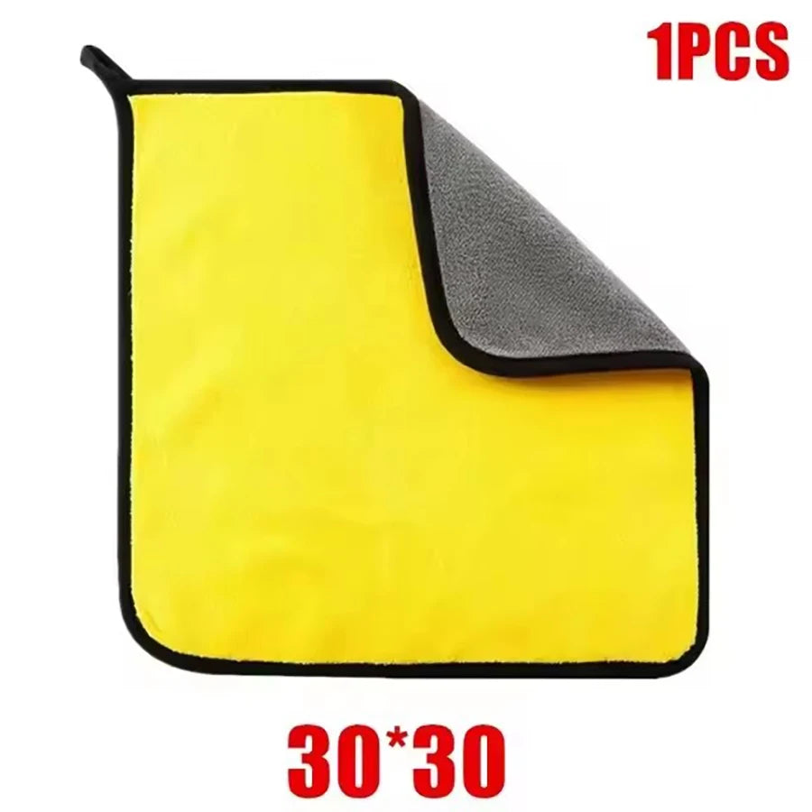 🚗 1/2/6pcs Microfiber Car Cleaning Towels