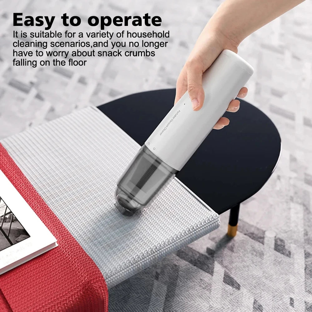 🚗 Mini Portable Car Vacuum – High Power Dual-Use