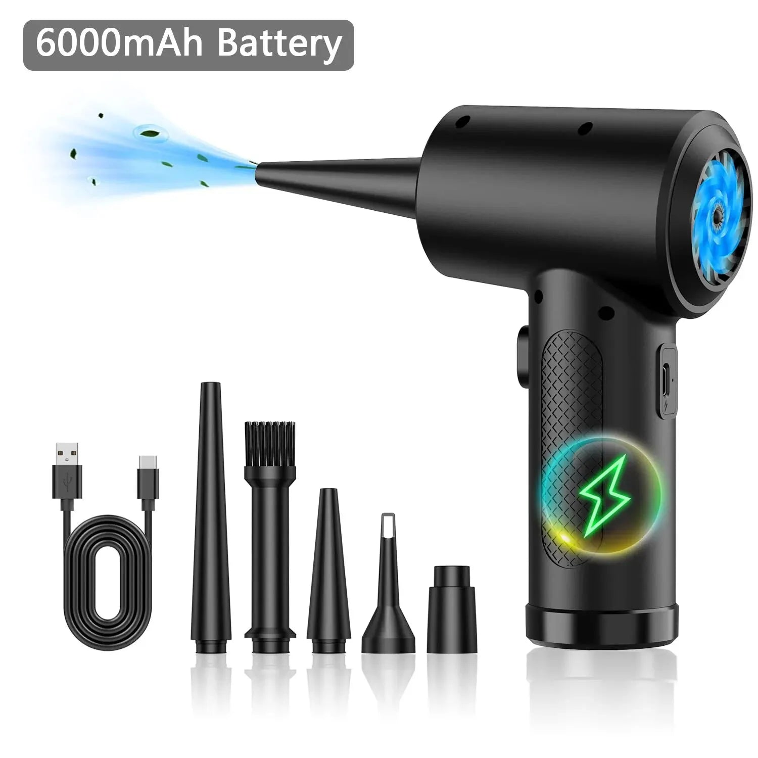 💨 Electric Compressed Air Duster – Cordless & Rechargeable