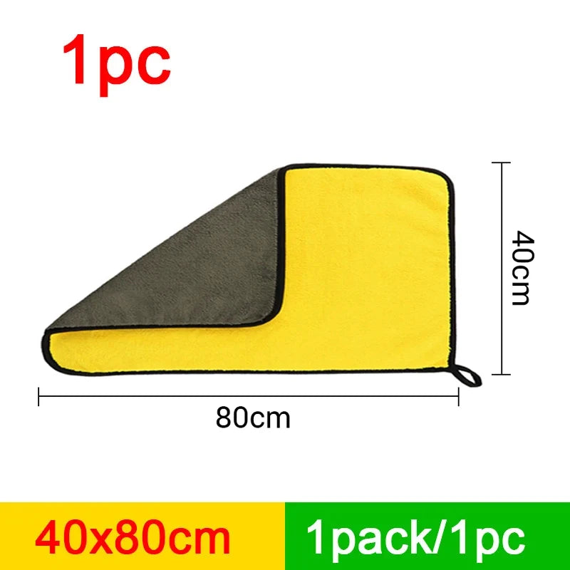 🚗 SEAMETAL Microfiber Car Wash Towel – Ultra Soft 400GSM