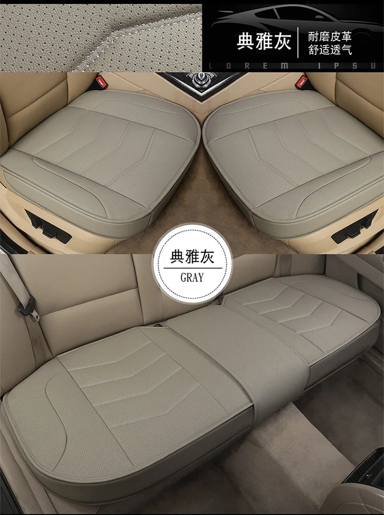 🚘 Leather Car Seat Cover – Breathable Cushion Mat
