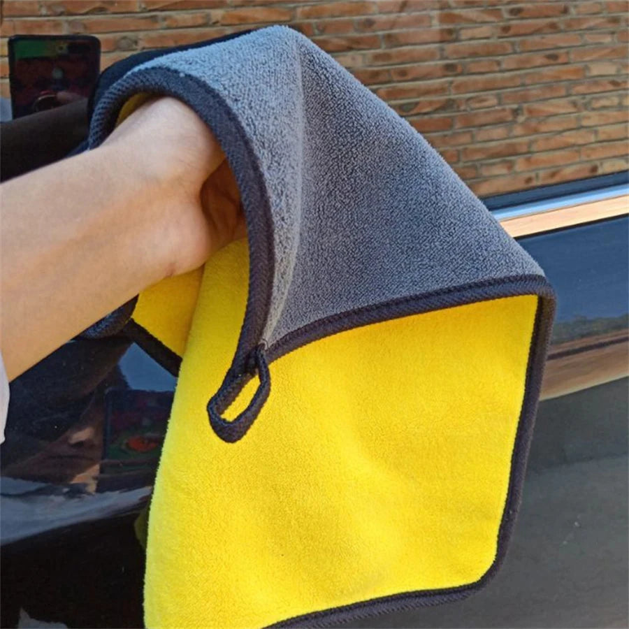 🚗 1/2/6pcs Microfiber Car Cleaning Towels