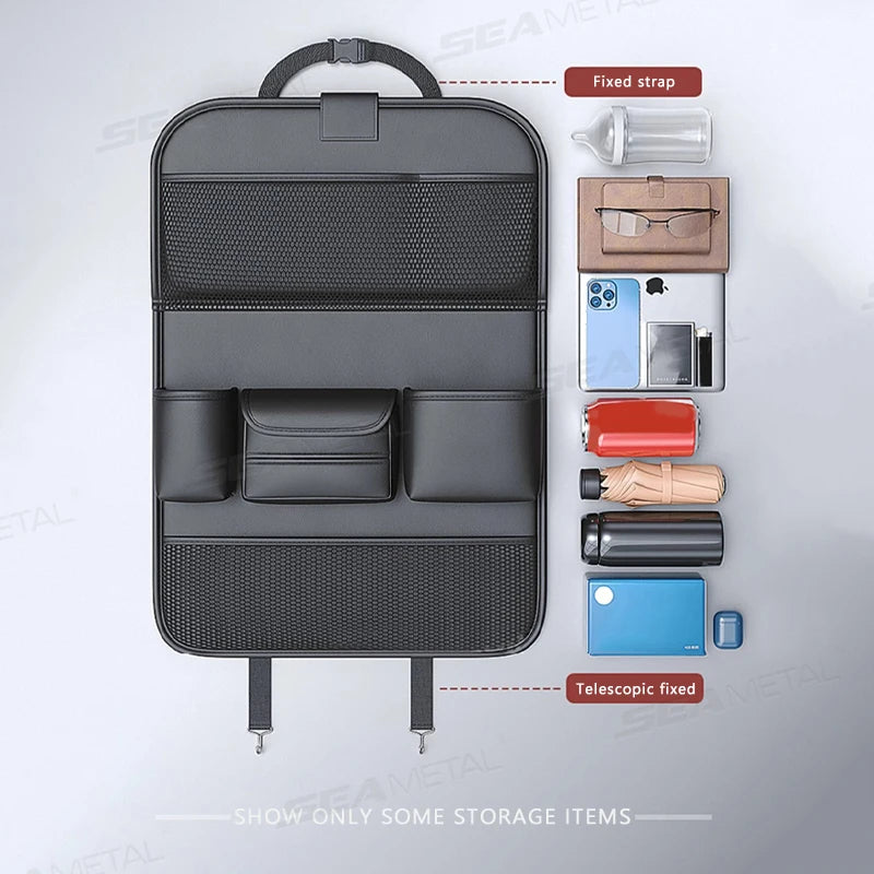 🚗 SEAMETAL Car Backseat Organizer with Tray