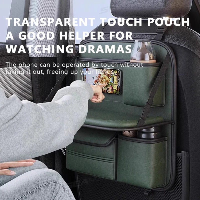 🚗 SEAMETAL Car Backseat Organizer with Tray