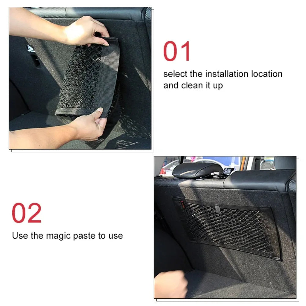🚙 Car Back Seat Mesh Storage Net Pocket