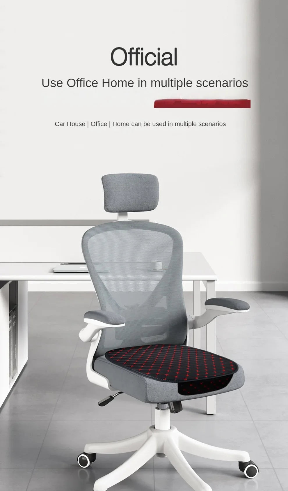 🚗 Kcimo Universal PU Leather Car Seat Cushion