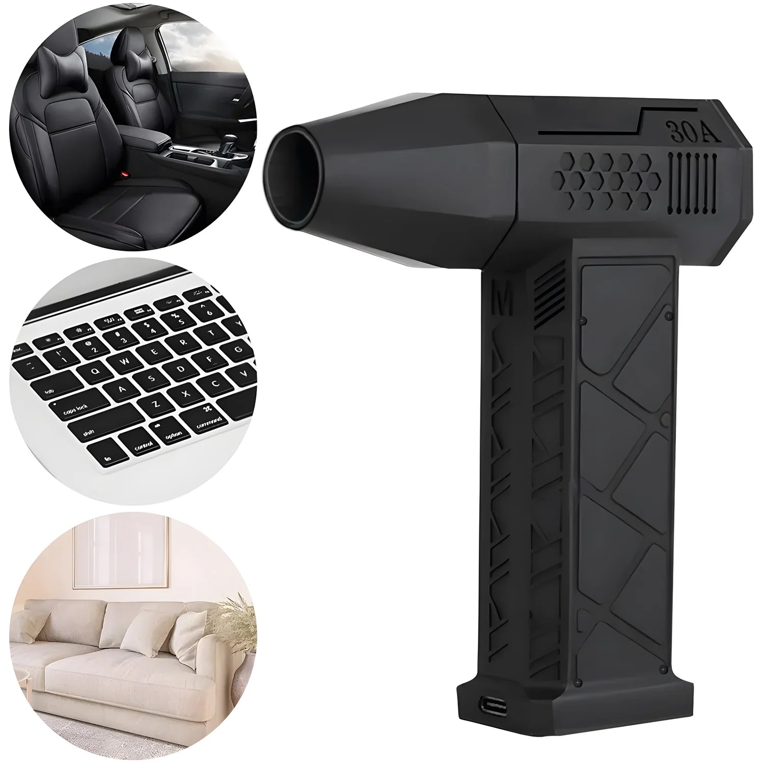 💨 Mini Turbo Jet Fan – 130,000RPM Electric Air Blower
