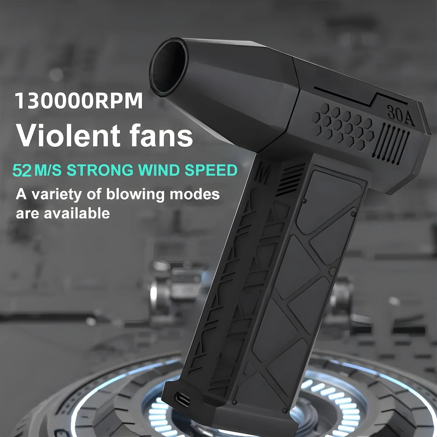 💨 Mini Turbo Jet Fan – 130,000RPM Electric Air Blower