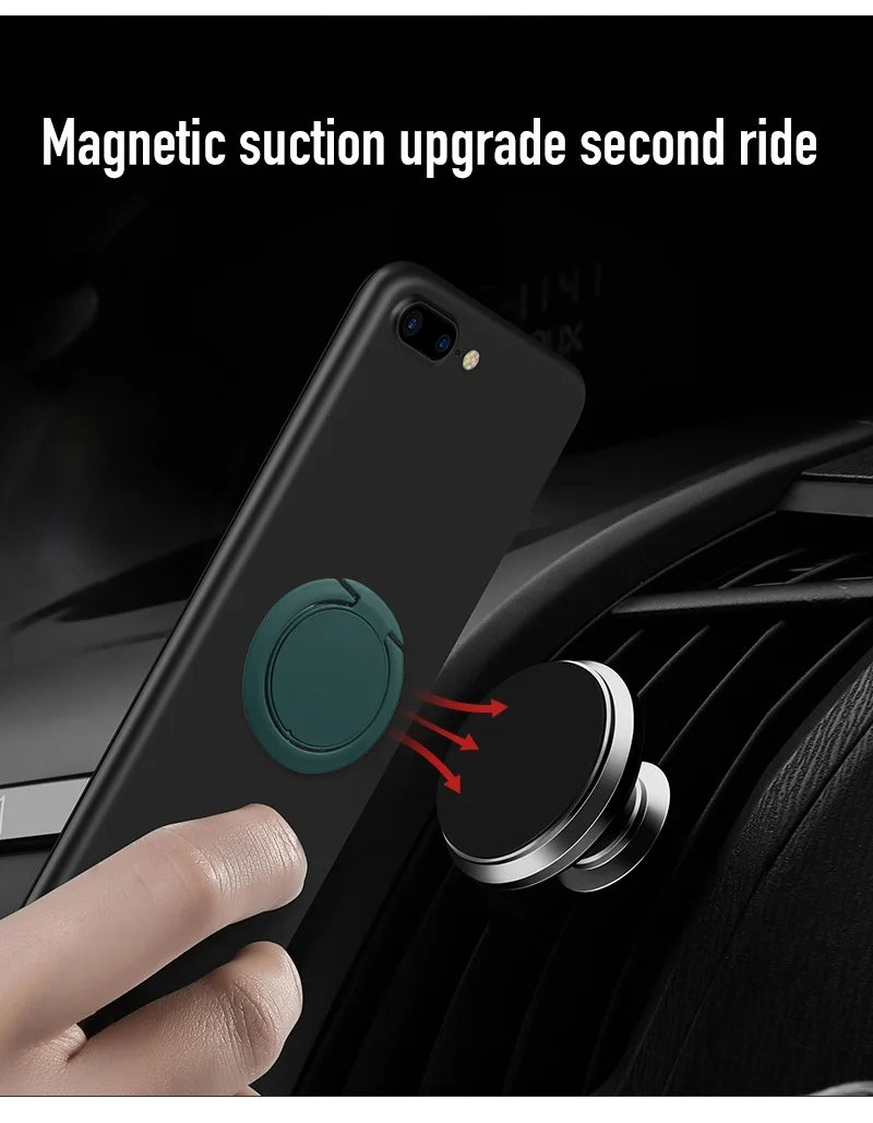 📱 360° Magnetic Finger Ring Phone Holder & Car Stand