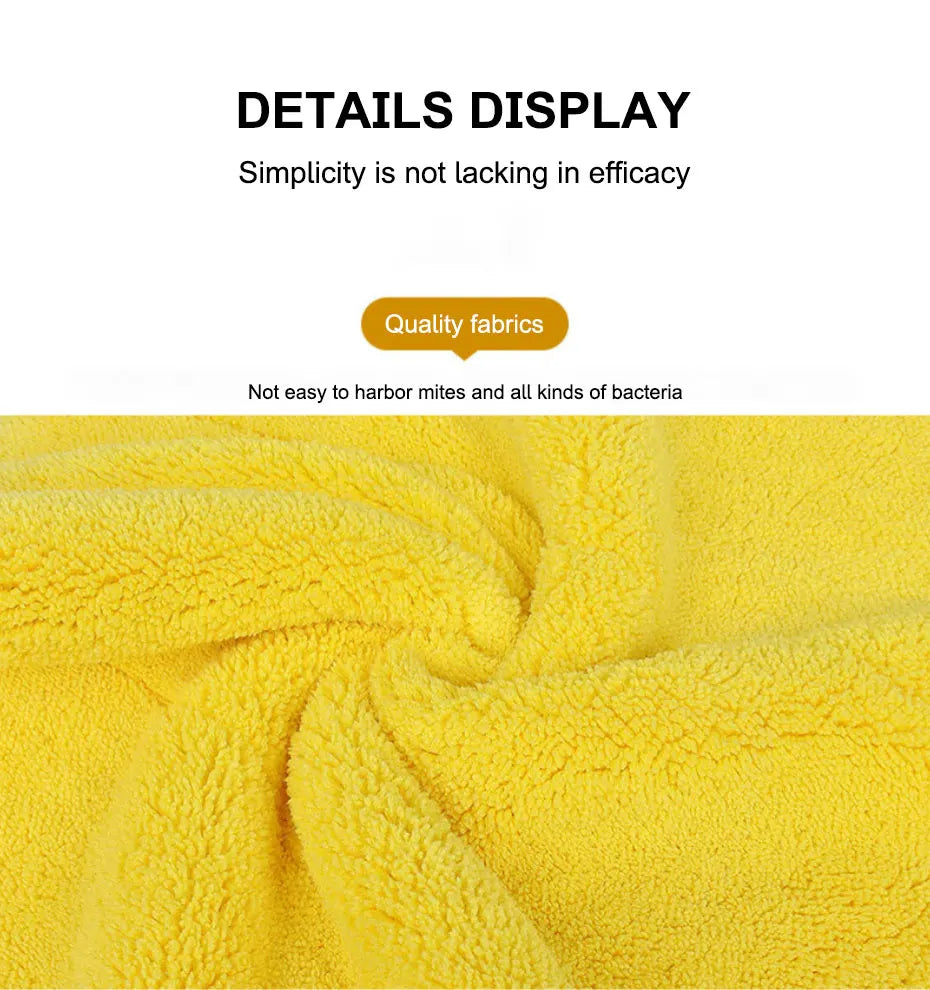 🚗 SEAMETAL Microfiber Car Wash Towel – Ultra Soft 400GSM