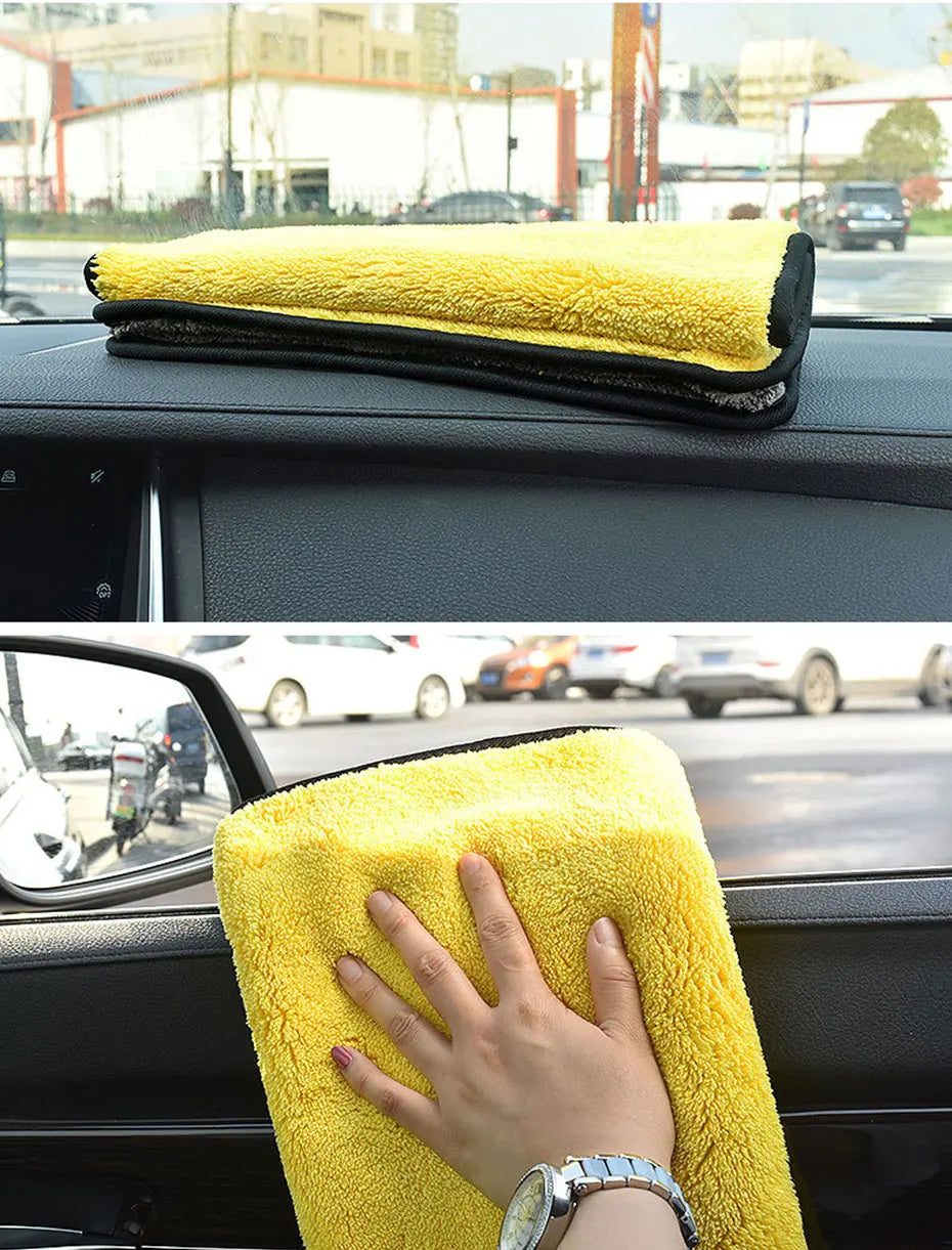 🚗 SEAMETAL Microfiber Car Wash Towel – Ultra Soft 400GSM