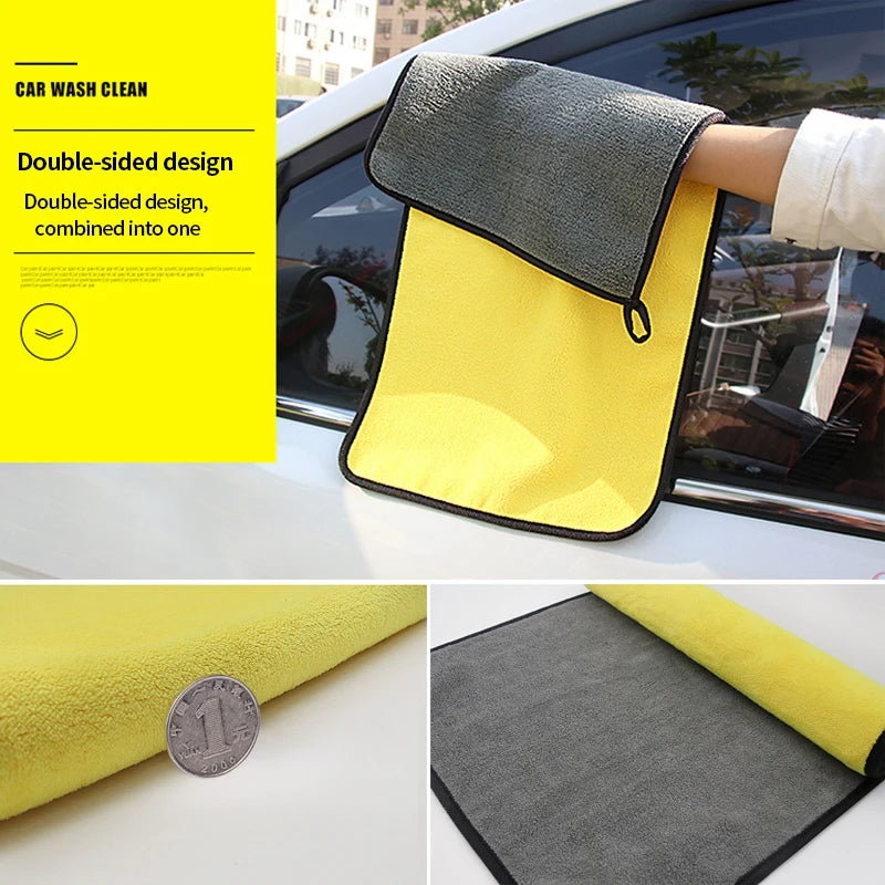 🚗 SEAMETAL Microfiber Car Wash Towel – Ultra Soft 400GSM