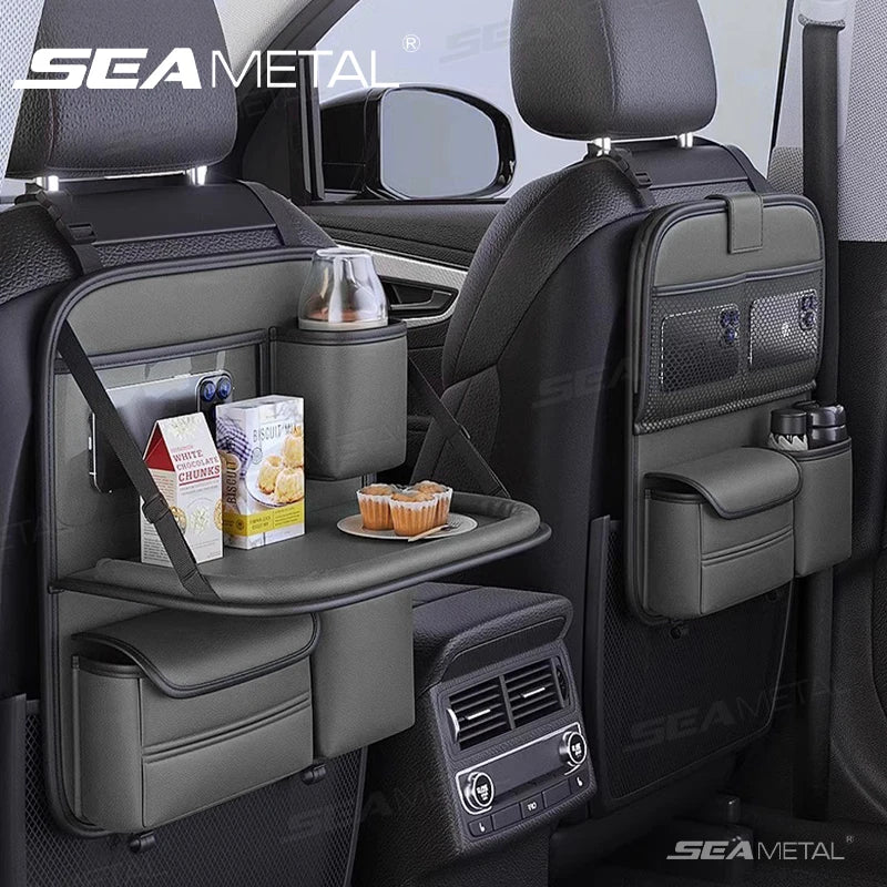 🚗 SEAMETAL Car Backseat Organizer with Tray