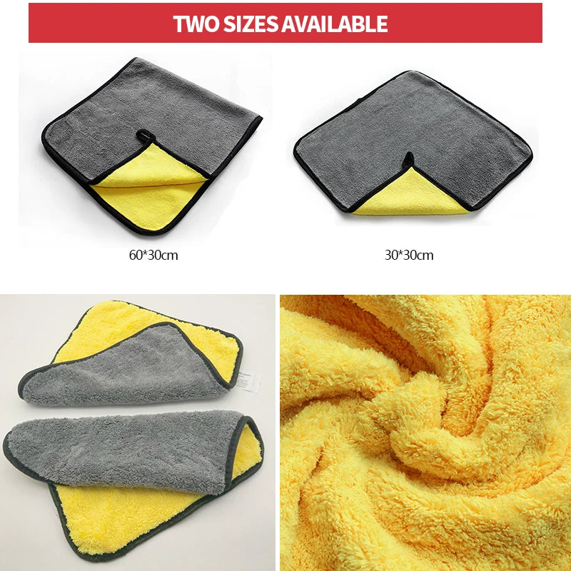 🚗 SEAMETAL Microfiber Car Wash Towel – Ultra Soft 400GSM