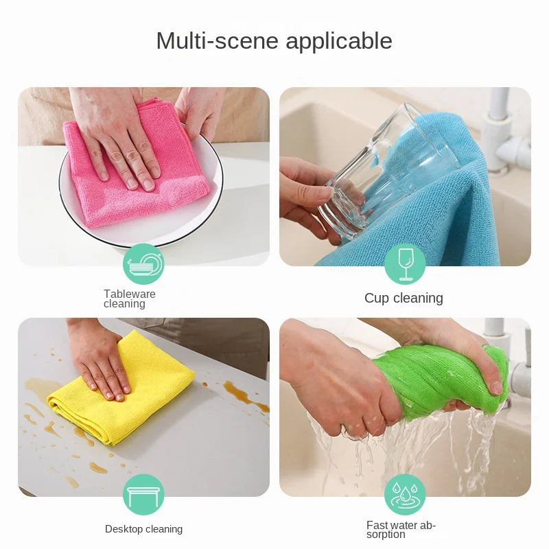🧽 High Absorbent Microfiber Cleaning Cloths (1/10 Pack)