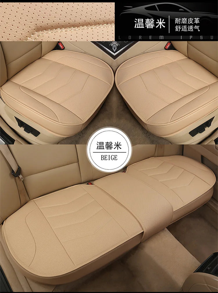 🚘 Leather Car Seat Cover – Breathable Cushion Mat