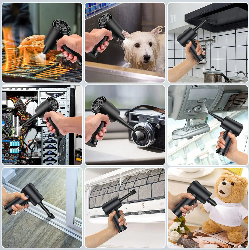 💨 Electric Compressed Air Duster – Cordless & Rechargeable