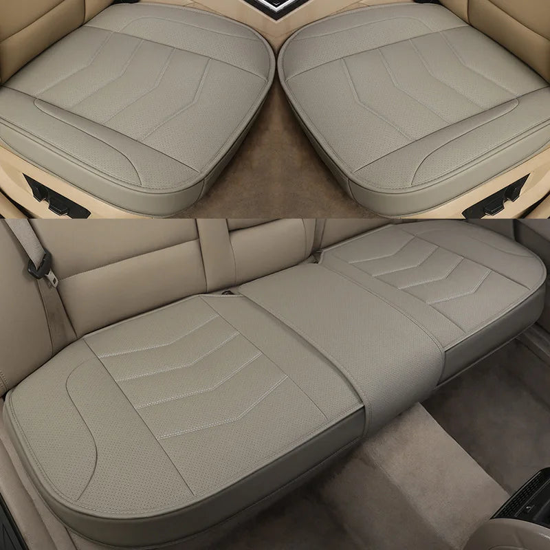 🚘 Leather Car Seat Cover – Breathable Cushion Mat