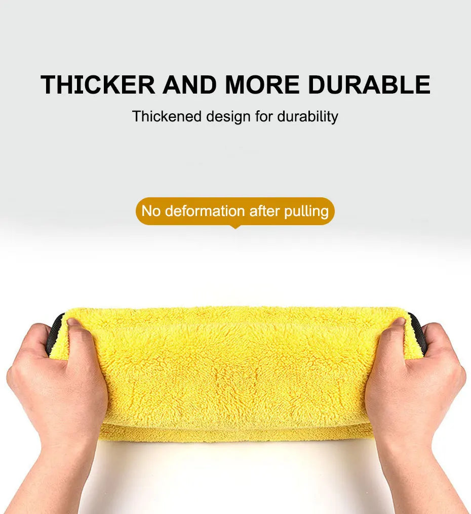 🚗 SEAMETAL Microfiber Car Wash Towel – Ultra Soft 400GSM