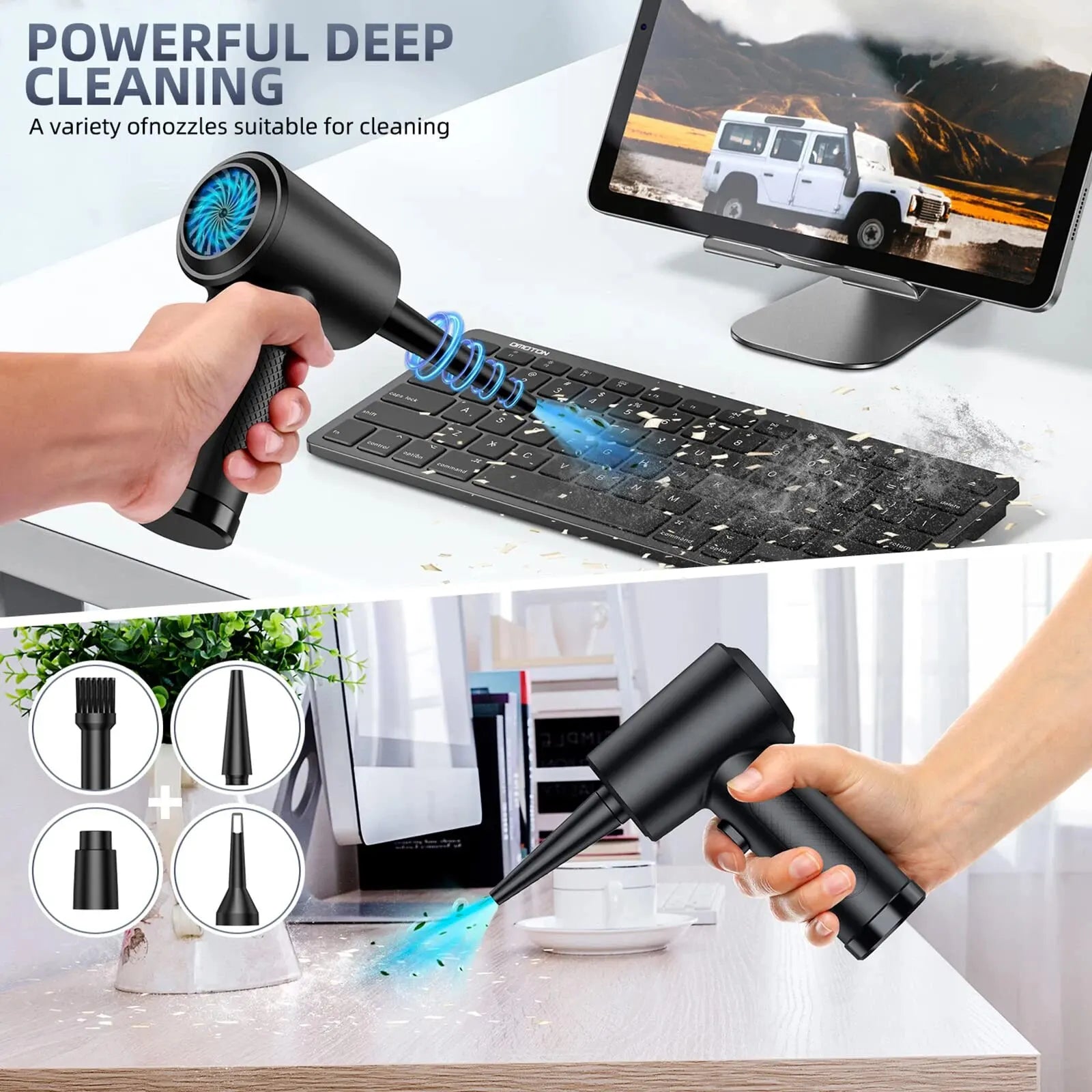 💨 Electric Compressed Air Duster – Cordless & Rechargeable