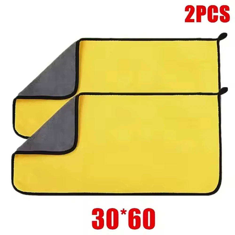 🚗 1/2/6pcs Microfiber Car Cleaning Towels