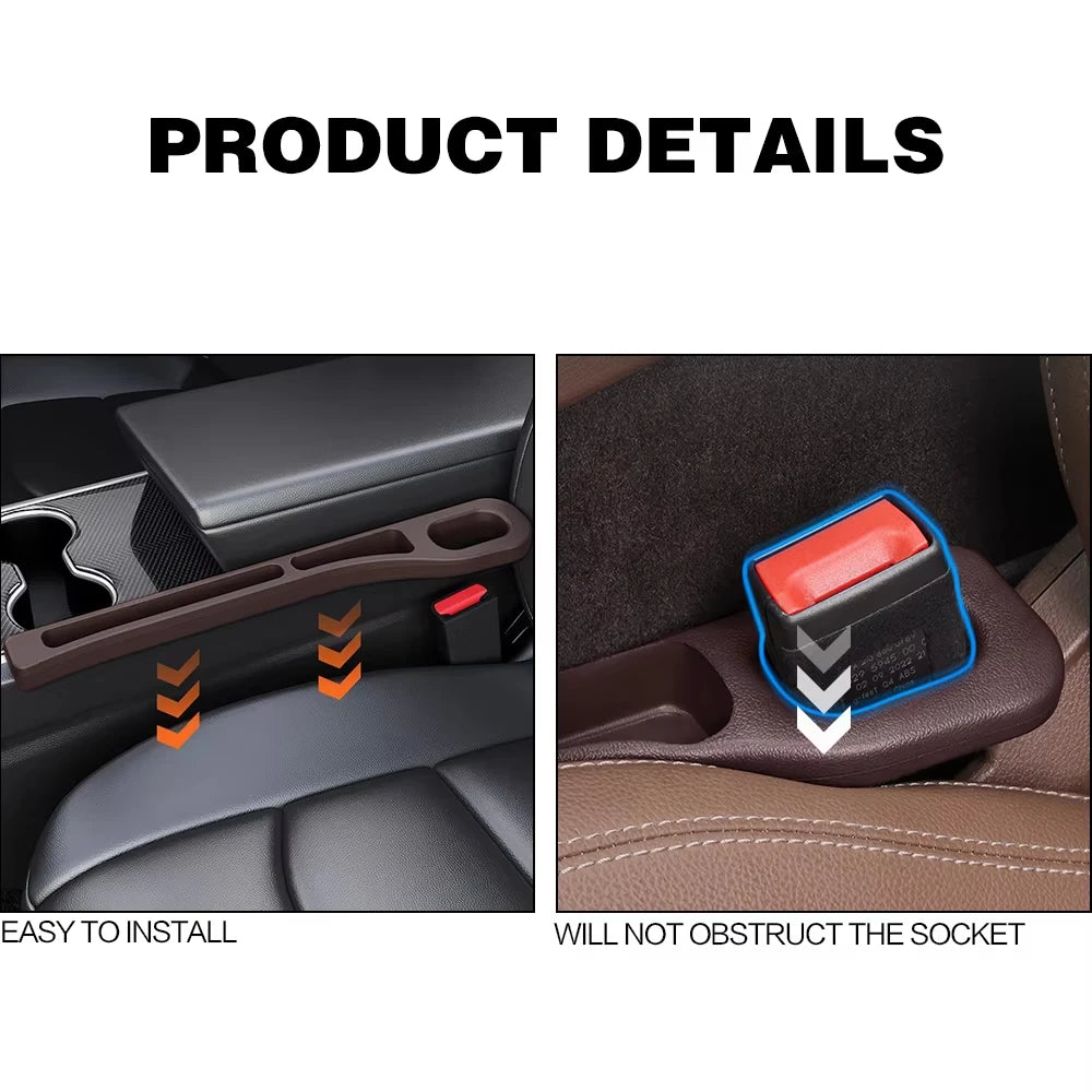 🚘 2PCS Universal Car Seat Gap Filler Strip