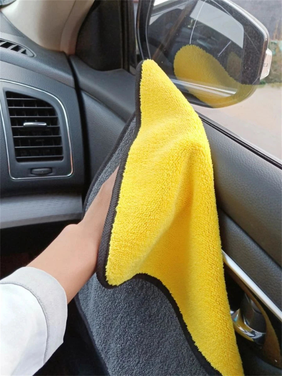 🚗 1/2/6pcs Microfiber Car Cleaning Towels