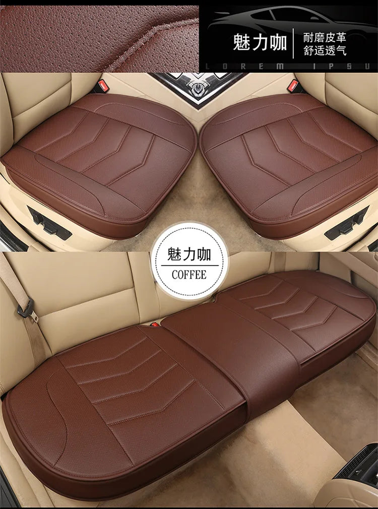 🚘 Leather Car Seat Cover – Breathable Cushion Mat