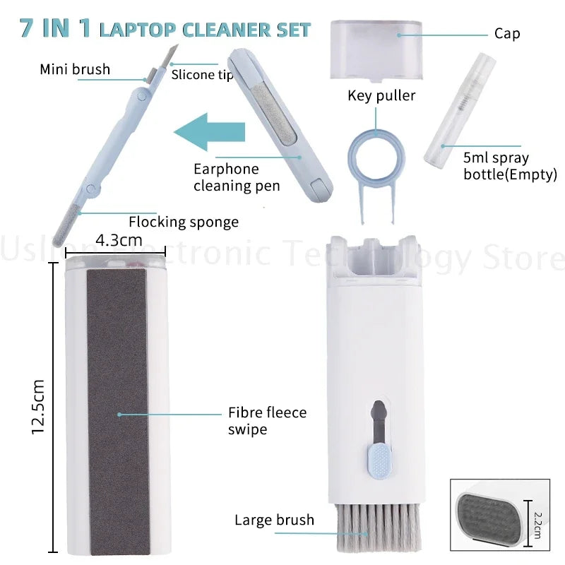 💻 7-in-1 Keyboard & Gadget Cleaning Kit
