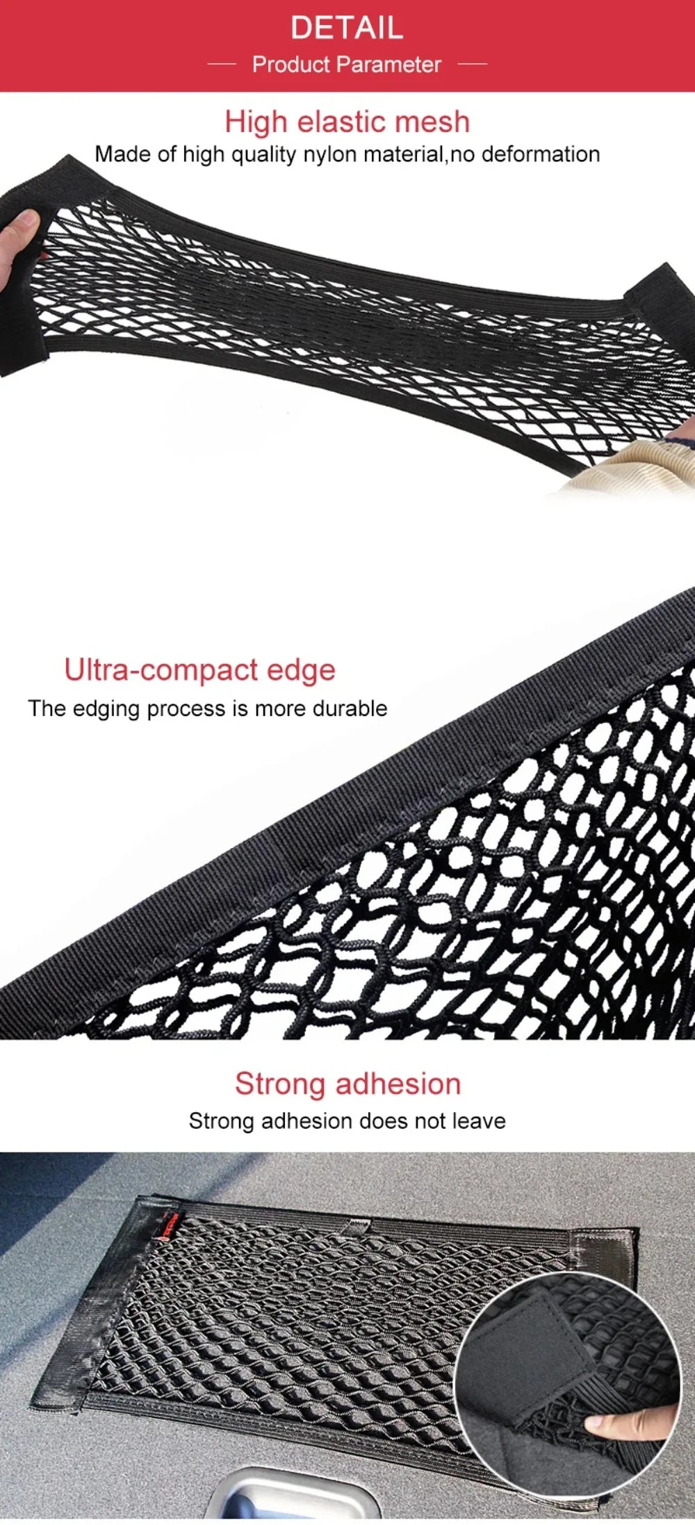 🚙 Car Back Seat Mesh Storage Net Pocket